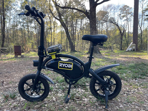 ryobi electric bicycle eBike Revi Runabout.2 - Pink More Power For More Cargo The 750W powerful motor can reach a peak output of 1200W and torque of 85 Nm which is perfect for boosting up steep hills and holding speed with heavy cargo loads up to 440 lbs 36V Ebike Drill Battery Conversion