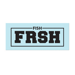#FishFRSH - 11" Black Decal - Hat Mount for GoPro