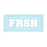 #FishFRSH - 11" White Decal - Hat Mount for GoPro