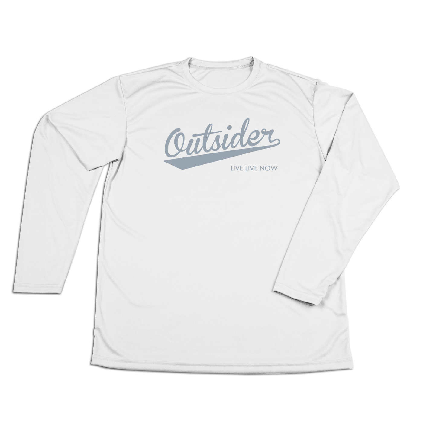 #OUTSIDER Performance Long Sleeve Shirt - Gray Print