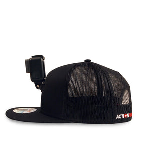 ActionHat Mesh: Black Curve Bill - Hat Mount for GoPro