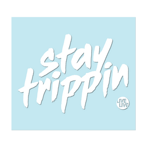 #STAYTRIPPIN TAG - 6" White Decal - Hat Mount for GoPro